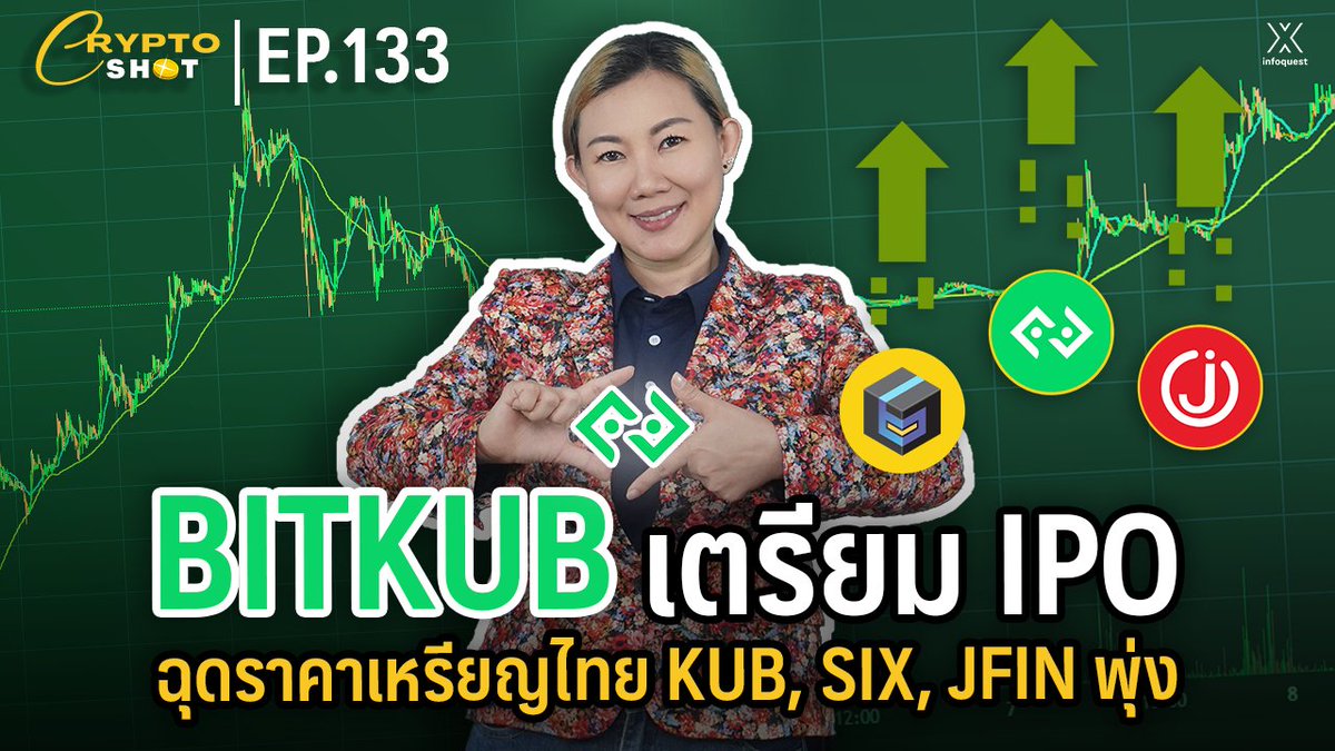 InfoQuestNews's tweet image. CryptoShot: BITKUB เตรียม IPO ดันเหรียญไทย KUB, SIX, JFIN พุ่งทะยานถ้วนหน้า infoquest.co.th/2023/359150 

ชมคลิปวิดีโอ : youtu.be/GrLY4mjbfFs

#Bitkub #CryptoShot #JFIN #KUB #SCOOP #SIX #บิทคอยน์ #อินโฟเควสท์