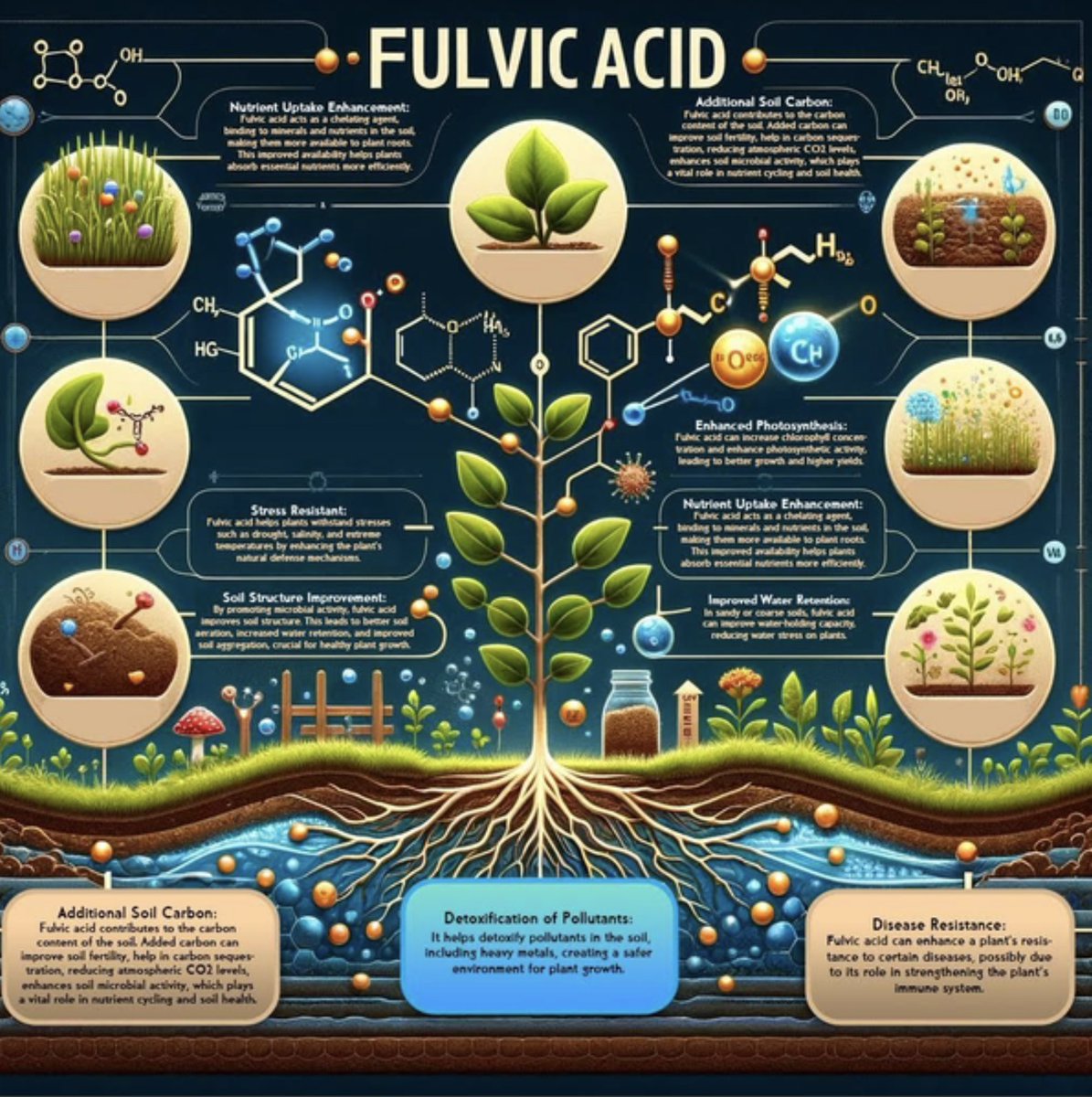 🌱NTS Fulvic Acid Powder™ - Thrive with Fulvic Magic! 

Benefits
- Chelates nutrients 🔄
- Boosts uptake 🌿
- Fosters soil microbes 🦠
- Enhances mineral availability 🪨
- Elevates yield 🌾

Explore more: 📥🌐 newgenagri.com/product/nts-fu…

#FulvicMagic #CropThriving 🚜🌱