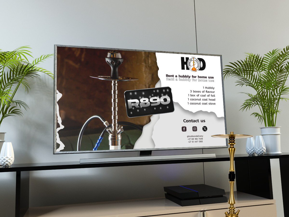 HubbOnDelivery's tweet photo. Premium Hubbly Rental for home use or whether you and a group of your friends have booked a AirBnB for the weekend.

Rentals also available for private parties. https://t.co/FPJWEJmtgh