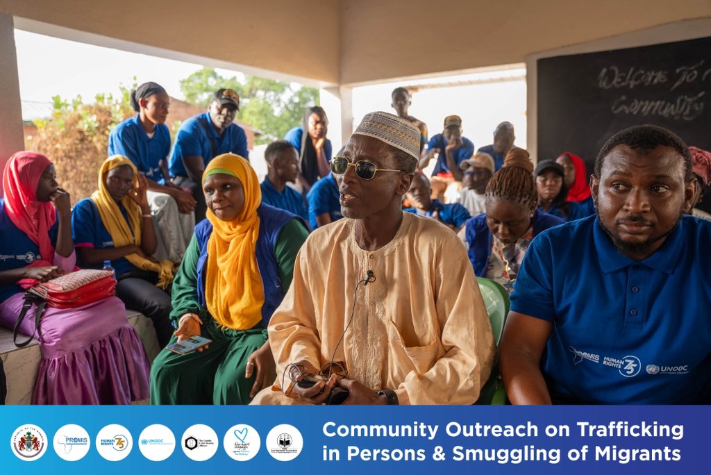 stateofmic's tweet photo. We are currently supporting @TIPSOM_WCA #UNDOC 🇬🇲 with communication and visibility on its nationwide outreach on trafficking in persons and smuggling of migrants. This caravan is crucial and timely because these are human rights violations that need to be curbed. Collectively, we can put a stop to such menace.