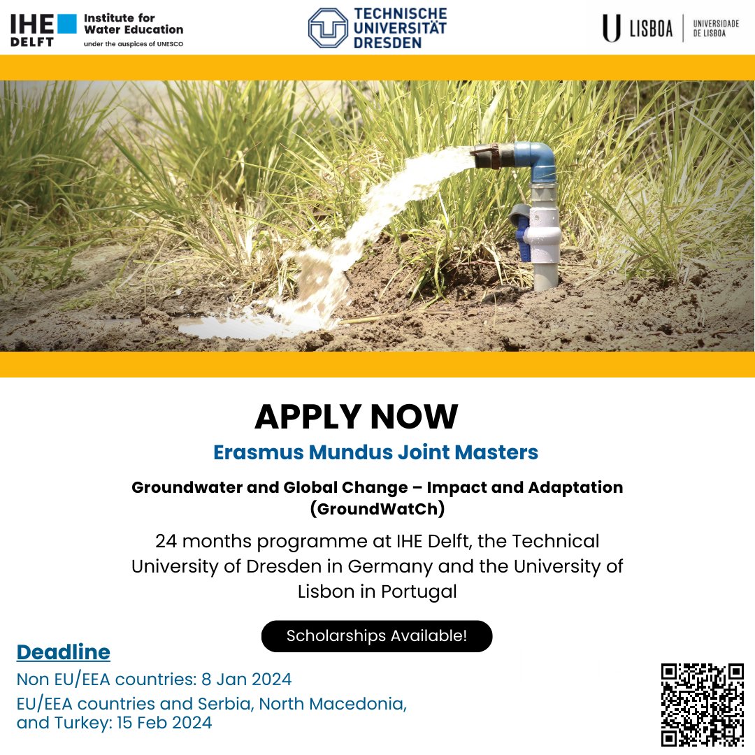 Centro de Documentación Europea de Almería 🇪🇺 (@cdeualmeria) on Twitter photo 🚰💧¡Inscríbete en el programa <a href="/Erasmus_Mundus/">Erasmus Mundus Association (EMA)</a> #GroundWatCh Master! 🎓
Este programa incluye cursos en el <a href="/ihedelft/">IHE Delft 💧 Institute for Water Education</a> <a href="/tudresden_de/">TU Dresden</a> y <a href="/ULisboa_/">ULisboa</a> ❗️
Más información👉🏾un-ihe.org/education/mast… 🚰💧¡Inscríbete en el programa <a href="/Erasmus_Mundus/">Erasmus Mundus Association (EMA)</a> #GroundWatCh Master! 🎓
Este programa incluye cursos en el <a href="/ihedelft/">IHE Delft 💧 Institute for Water Education</a> <a href="/tudresden_de/">TU Dresden</a> y <a href="/ULisboa_/">ULisboa</a> ❗️
Más información👉🏾un-ihe.org/education/mast…