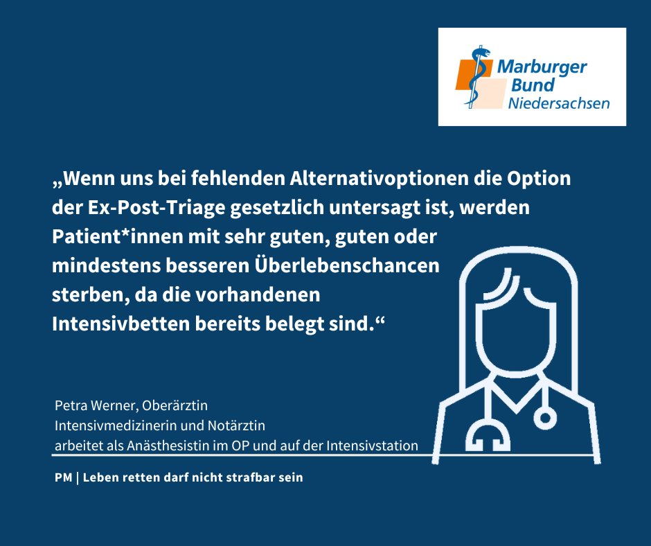 Huebner_MB's tweet photo. Leben retten darf nicht strafbar sein. Mit Unterstützung des @marburger_bund  Bundesverbandes haben 14 Ärzt*innen #Verfassungsbeschwerde in #Karlsruhe eingereicht, darunter zwei aus #Niedersachsen. #ExPostTriage https://t.co/OKmyhbqBIz https://t.co/djN1UYo6U0