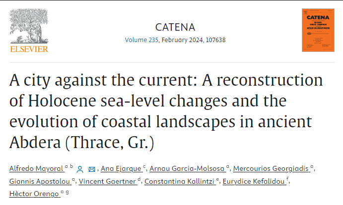 GIAP_ICAC's tweet photo. 📰Open Access! An integrated Geoarchaeological approach to landscape change and socio-environmental interaction
ℹ️https://t.co/TQxBrd1QQW
#Geoarchaeology
@ICAC_cat #SomCERCA @UCAuvergne @isemevol UMR 5600 @cnrs @UnivLyon1 Emeritus Ephor of Antiquities @uoaofficial @icreacommunity https://t.co/zRD5JyyrUU