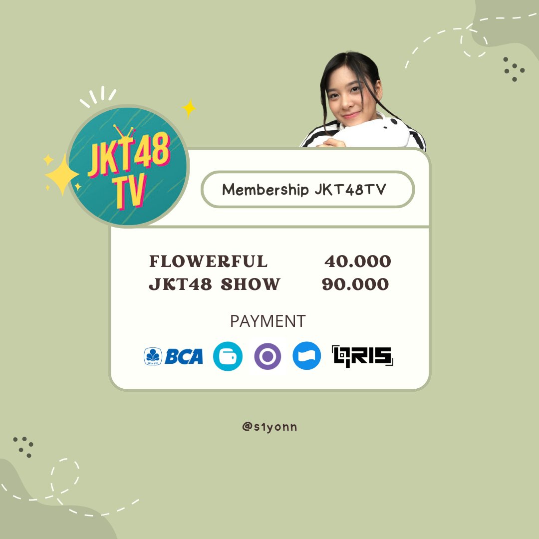GIVEAWAY 2 MEMBERSHIP JKT48 TV LAGI

Syaratnya like &amp; rt tweet ini aja

Ready juga membership JKT48 TV

FLOWERFUL 40k
JKT48 SHOW 90k

*Disarankan memakai akun baru
*Setelah transaksi, segera amankan akun

Testimoni di pin 
<a href="/shirouuz/">Shirou</a>
 
Info lainnya boleh DM atau link di bio