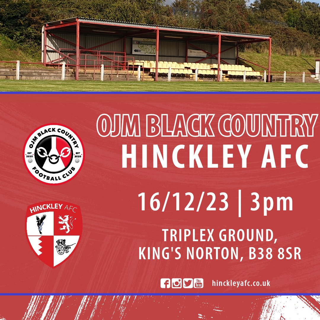 MATCHDAY | The league's best attack, away at its best defence!

🆚 @OJM_CFC 
🏟 Triplex Ground, B38 8SR
🏆 <a href="/MidlandLeague/">Capelli Sport Midland Football League</a> Division One
🎟 £7 adults, £4 concessions
🕖 3pm