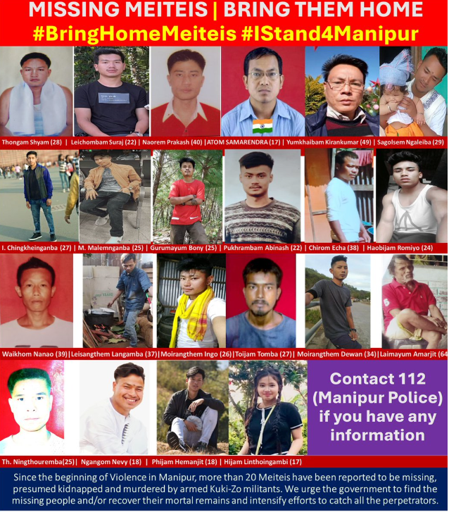 ❗️What about the dead bodies of the Missing #Meiteis ,who have been kidnapped and Murdered by #KukiTerrorists ???

#KukiZoNarcoTerroristXposed #AbrogateSoO #DrugsHataoBharatBachao #SaveMeiteisfromKukiTerrorist #NarcoTerrorism #Manipur #KukiTerrorists #Meiteis