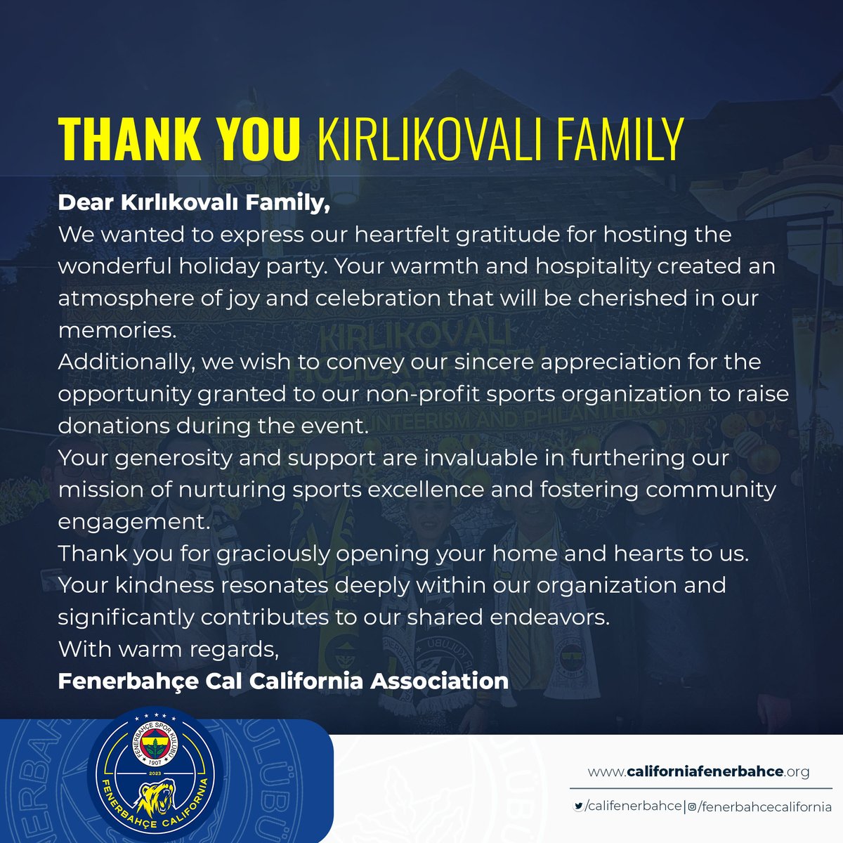 Thank You Kırlıkova Family...