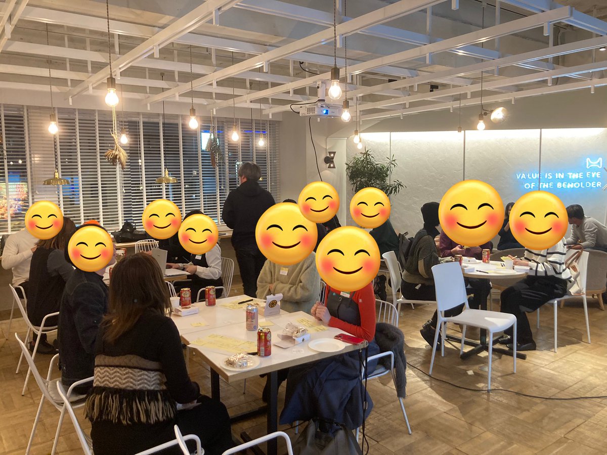 IHD_JP's tweet photo. テーブルごとに今年を振り返り☕️

#inhouse_designers https://t.co/3ighYd5nrE