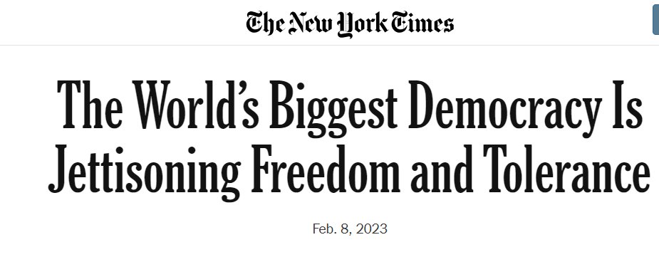 Kanthan2030's tweet image. Regardless of the bonhomie between US politicians and Modi, there has always been an undercurrent of deep disappointment and hostility towards Modi in American media.

How this will manifest itself in geopolitical reality is yet to be seen.