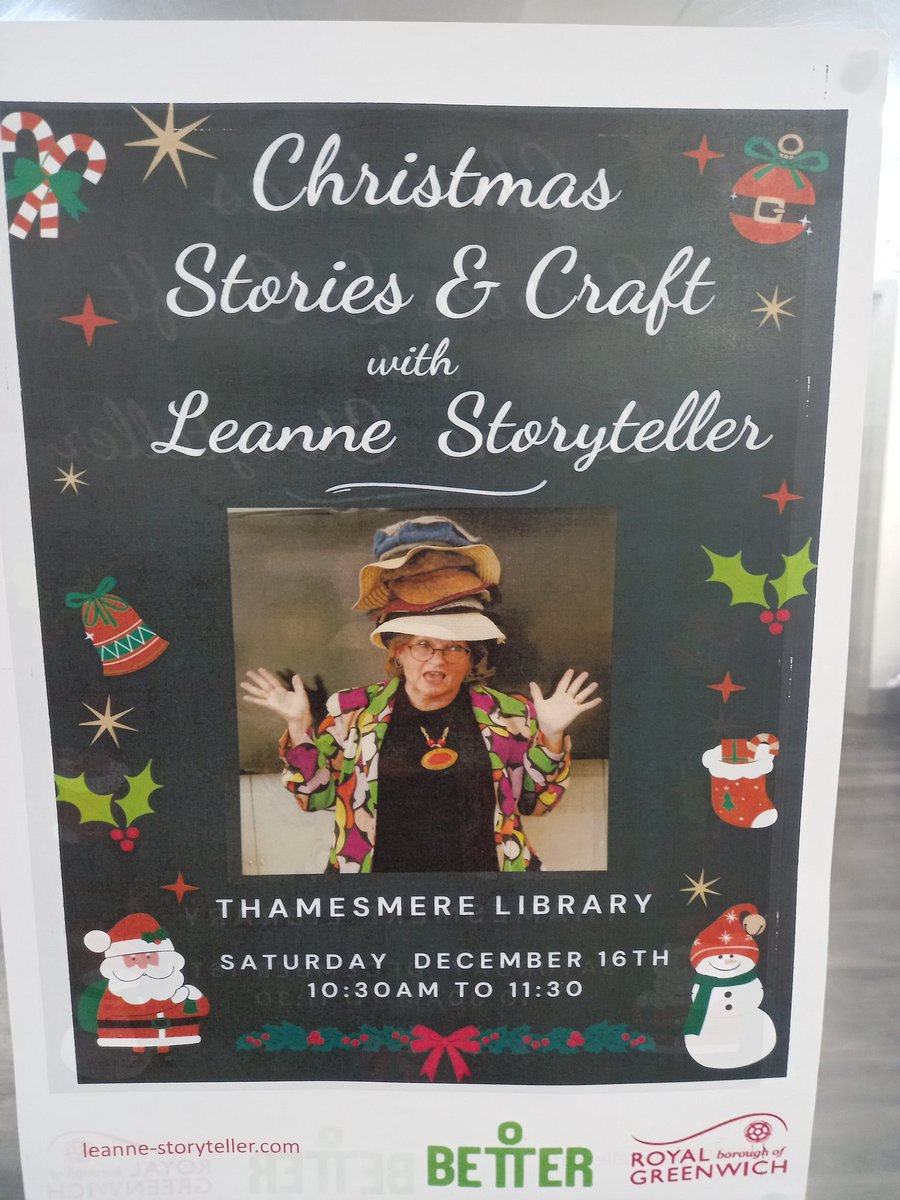 Visit @ThamesmereLibry this Saturday 16th Dec for exciting #ChristmasStories you may be lucky to get early #Christmasgifts from us. See you at 10.30am..