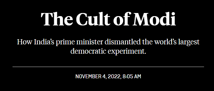 Kanthan2030's tweet image. Regardless of the bonhomie between US politicians and Modi, there has always been an undercurrent of deep disappointment and hostility towards Modi in American media.

How this will manifest itself in geopolitical reality is yet to be seen.