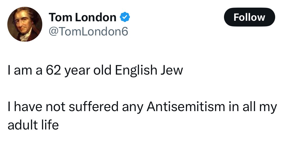 “I support a huge number of antisemites who are my ideological bedfellows. They have never been mean to me personally.”