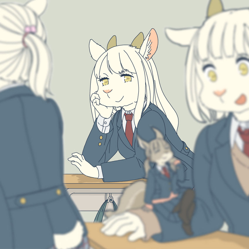 「目が合うと微笑んでくれるヤギ 」|エカキ510（生物模倣組合）のイラスト