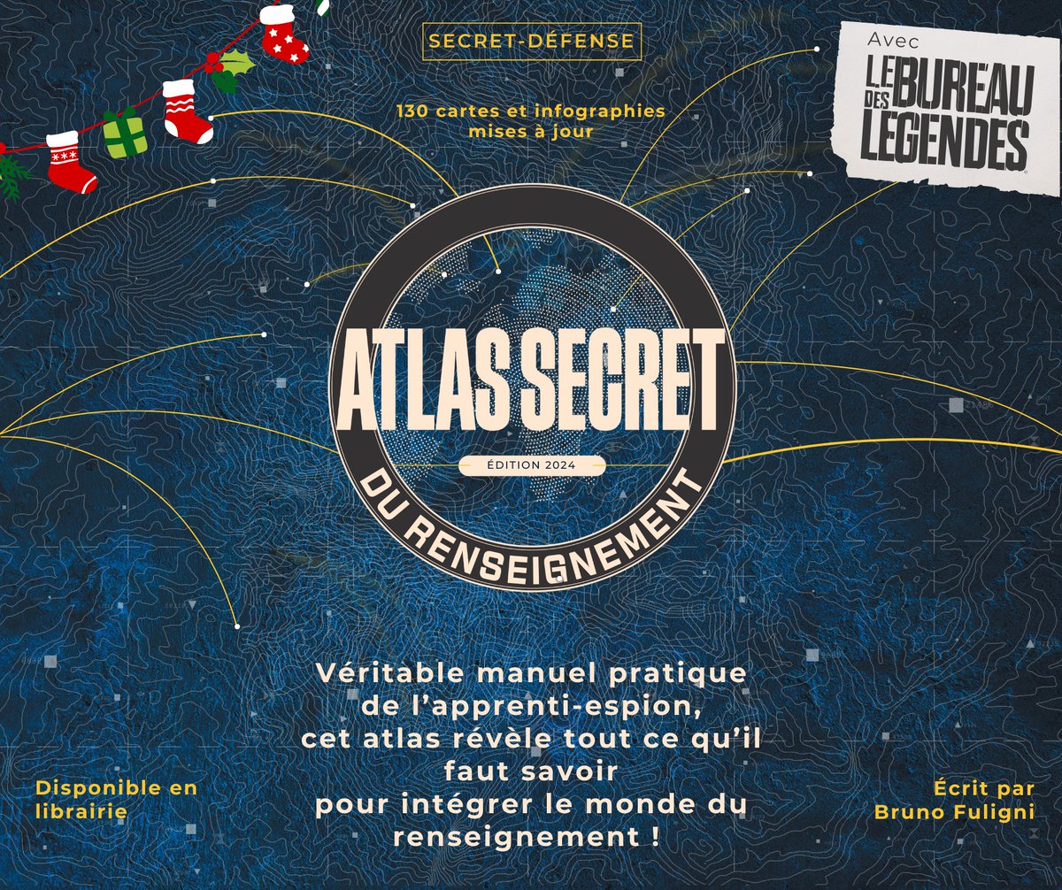 JEU CONCOURS !

Tentez de gagner l’Atlas Secret du Renseignement Edition 2024.
Au travers de 130 cartes et infographies, découvrez l'organisation des services, les points sensibles mondiaux et apprenez les techniques d'infiltration.

Pour jouer, taguez votre binôme d'aventure 🕵️‍♂️