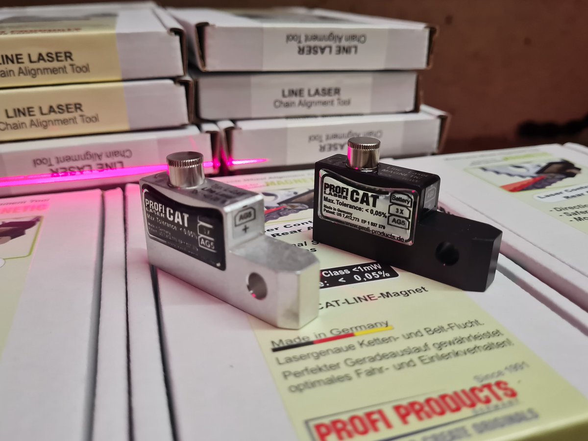 ProBikeUK's tweet photo. Our latest shipment of Profi chain alignment tools has arrived from Germany this morning 🇩🇪 Quality checked ✔️ Available in stock now.
https://t.co/Dgm8OAAML0
#ProBikeUK #Profi #Chain #Laser #Chainmaintenance #Motorcycles https://t.co/FC4y5IqGI2