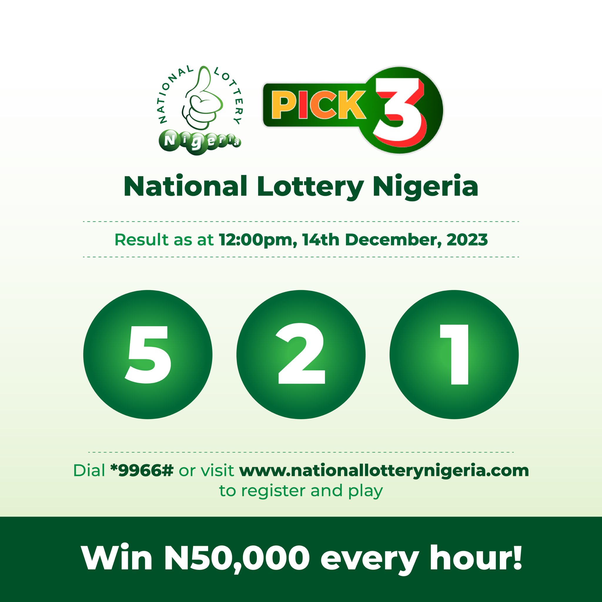 Lotto 3 pick sale results