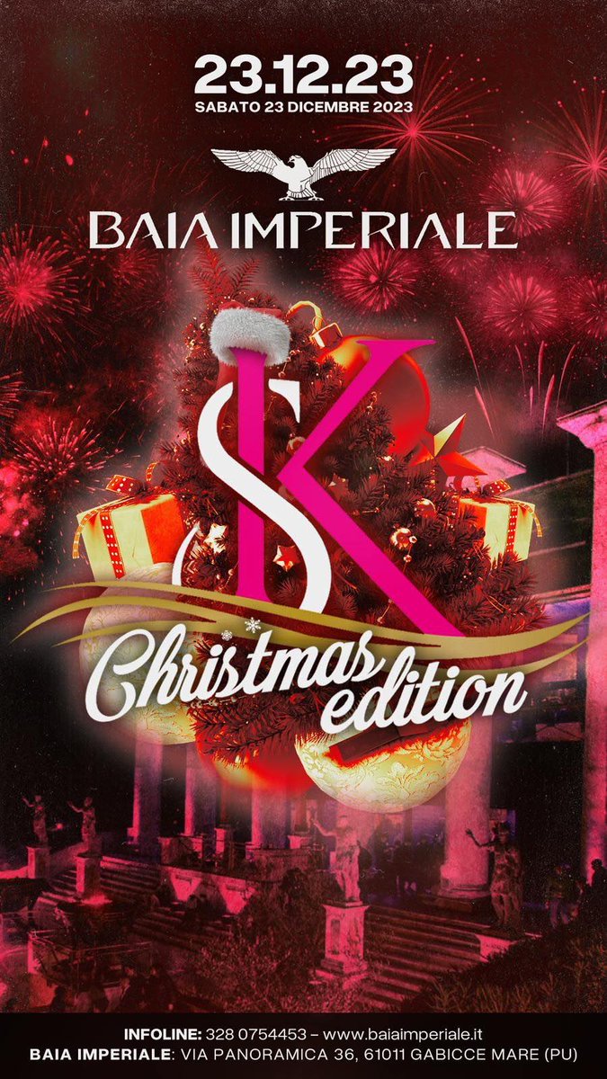 AngeliPierre's tweet photo. Christmas Party alla discoteca Baia Imperiale di Gabicce Mare
Sabato 23 Dicembre.
Per Info, Ingresso e Tavoli
339-4339511 Lino Del Bianco https://t.co/q1pun2yhzV
#like #likeforlike #likes #likes4likes #likesforlikes #likesplease #likesreturned #lol #look #love #me #baiaimperiale https://t.co/6MAATwxtuY