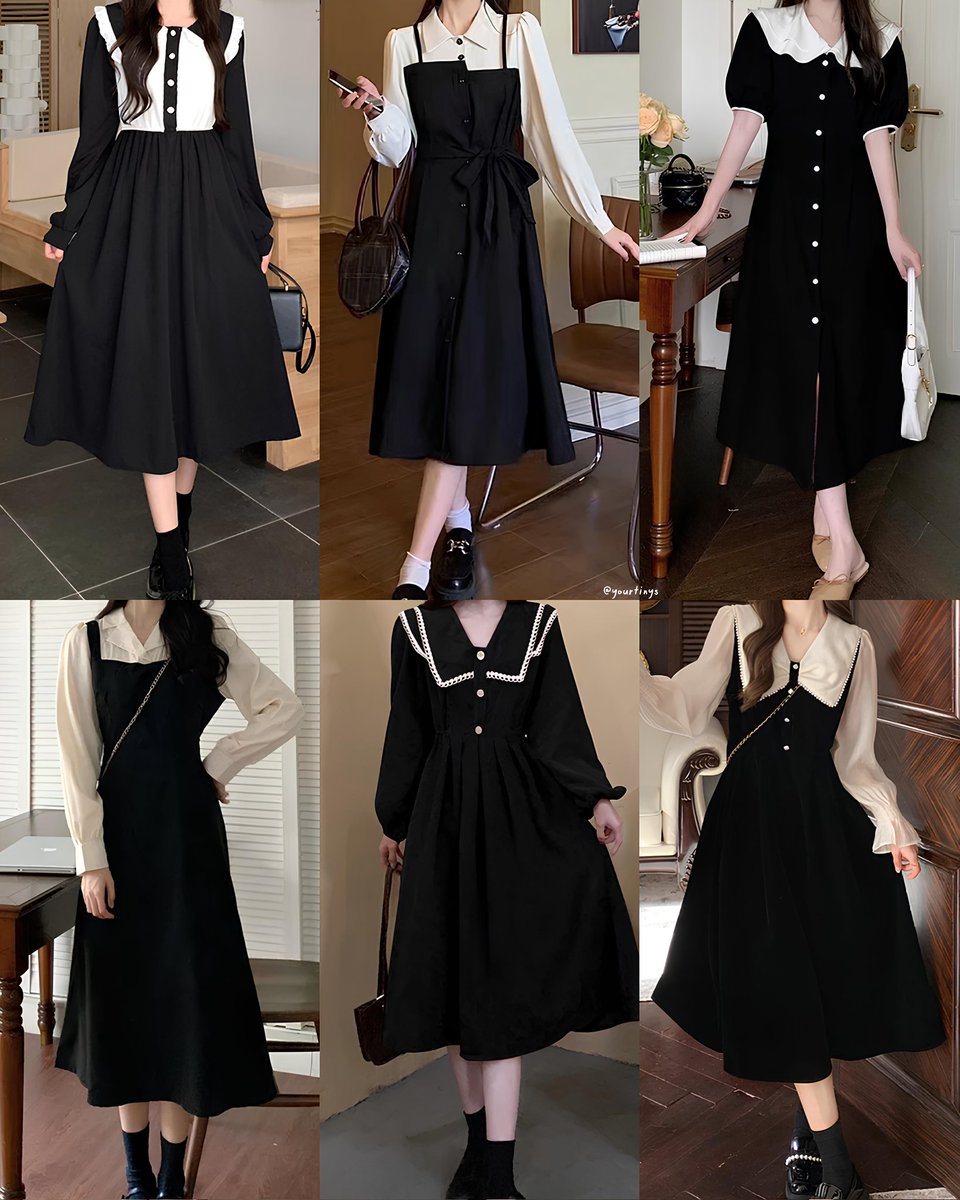 yourtinys's tweet photo. collar black dress

— a thread https://t.co/IHK71czH4f