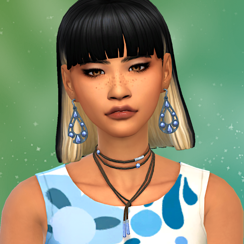 Here is my newest sim Ami Dokbua! Pronouns are She/Her. 💙 #ShowUsYourSims #TheSims4 #SimsCreatorsCommunity @SimsCreatorsCom @TheSims