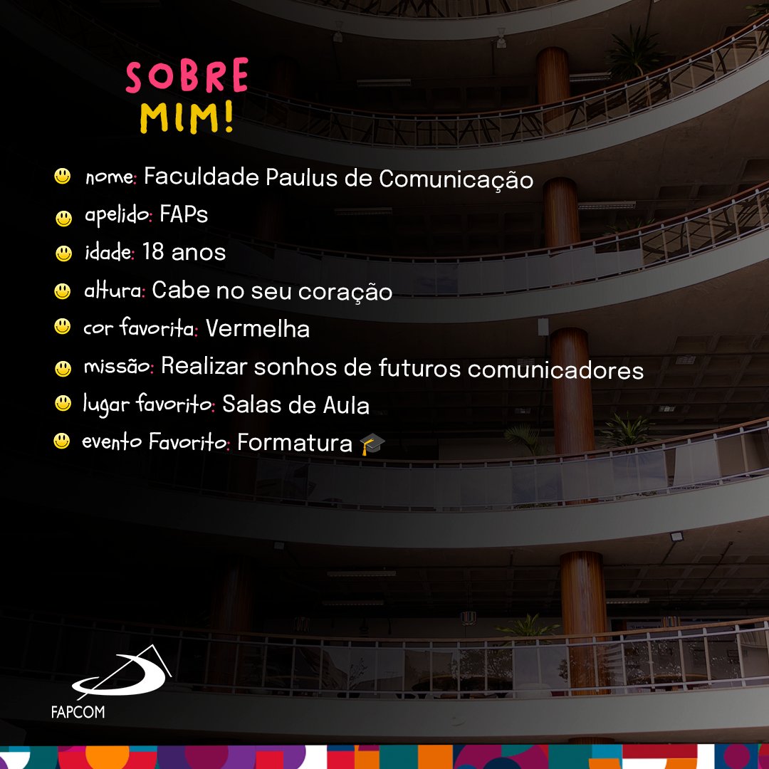 fapcom's tweet photo. A FAPCOM entrou na trend!
#fapcom #comunicação #trend https://t.co/F7csVUt6z2