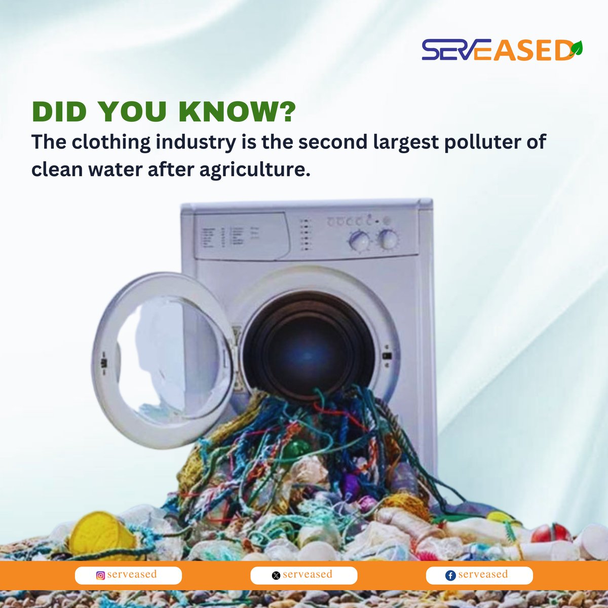 serveased's tweet photo. Did you know about any of these facts?
By being mindful of what we wear and where our clothes come from, we can reduce the negative impact of the fashion industry and help create a more sustainable future for ourselves and the planet. We can all do our part to make a difference! https://t.co/U2i5J1rd7C