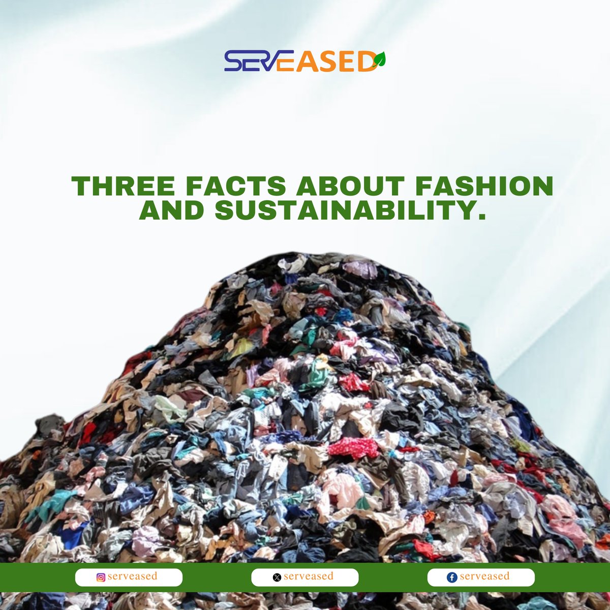 serveased's tweet photo. Did you know about any of these facts?
By being mindful of what we wear and where our clothes come from, we can reduce the negative impact of the fashion industry and help create a more sustainable future for ourselves and the planet. We can all do our part to make a difference! https://t.co/U2i5J1rd7C