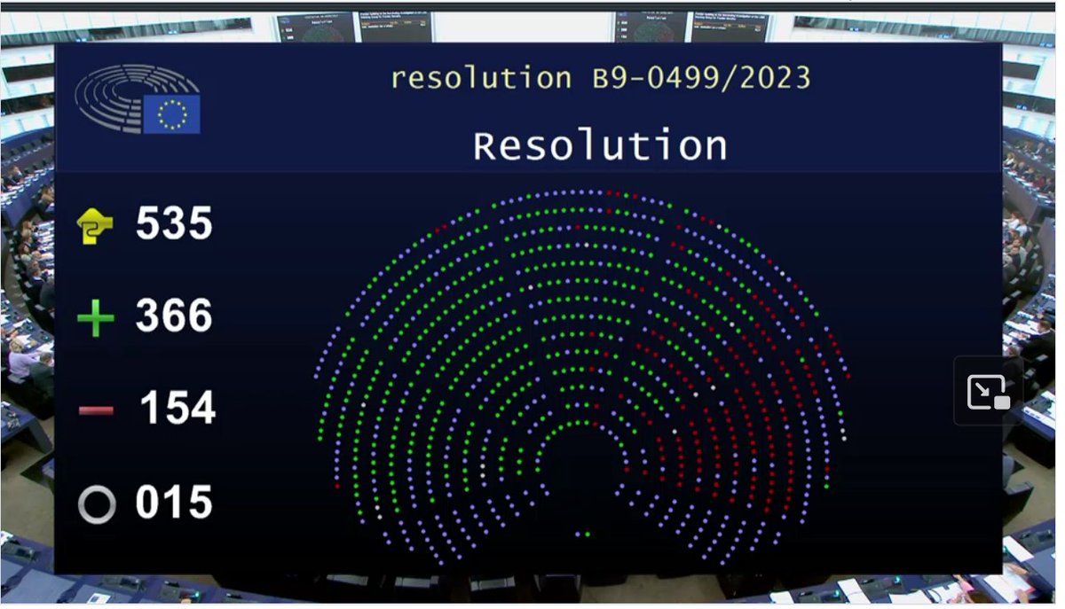 BREAK: The European Parliament just adopted a resolution urging Frontex to suspend operational activities in Greece because of pushbacks and violence against migrants and refugees. The EP resolution is a follow-up of the Frontex investigation I led two years ago. 🧵