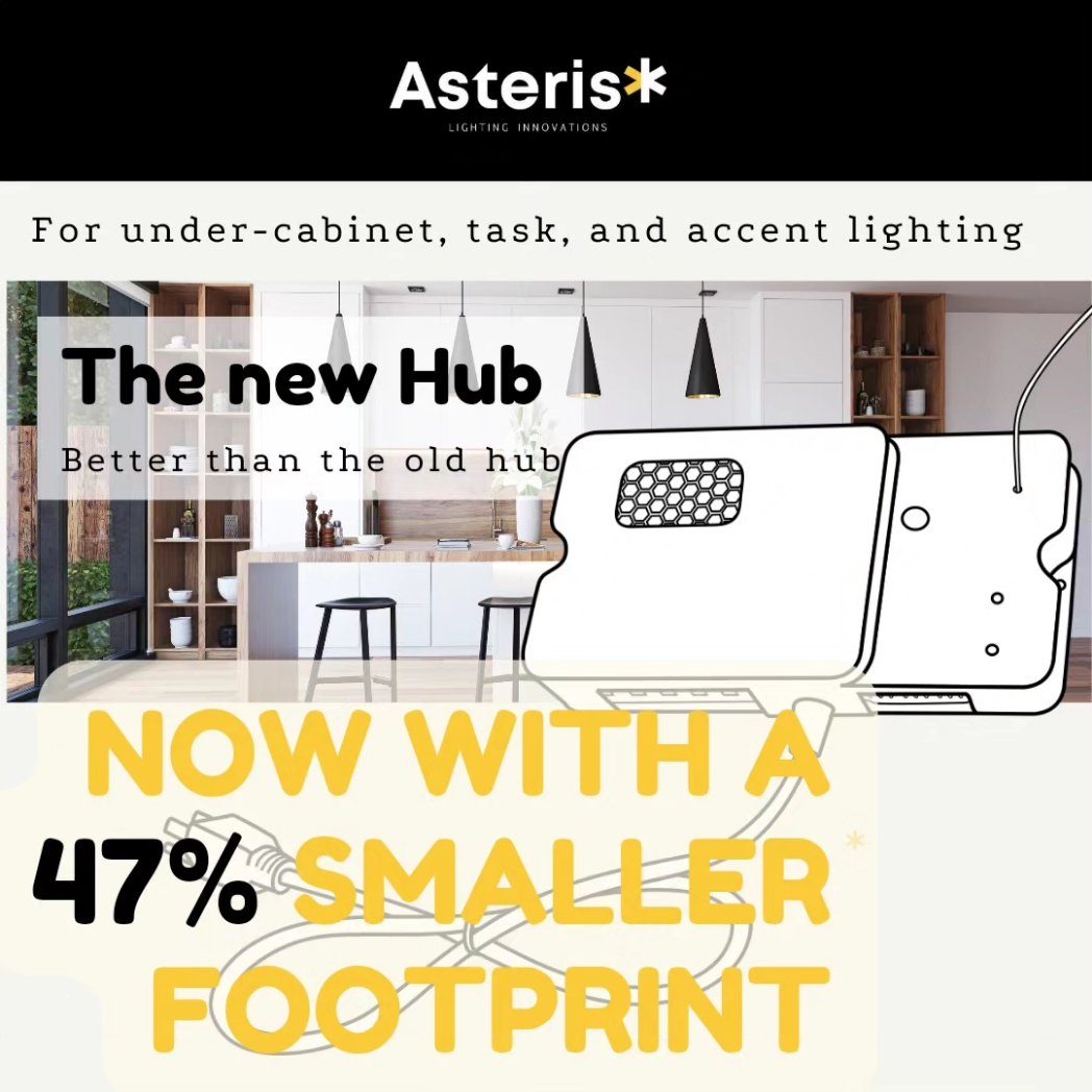 asterisk_lights's tweet photo. The new hub.

For under-cabinet, task, and accent lighting.

Power supply, tuning switch, wifi bridge all in one package with a self powered remote switch.

Now more compact than ever. 

It's the complete LED lighting solution.

liteHUB.
 Insetta liteLUME liteBAR liteSTRIP #Light https://t.co/DigH1z2kmG