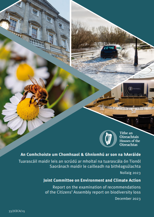 New report from the Joint Oireachtas Committee on the recommendations of the Citizens' Assembly on Biodiversity Loss just dropped. Among the eye-catching conclusions are: 

➡️the NPWS should establish a Wildlife Crime Unit
➡️"preparatory steps" should be taken within the life...