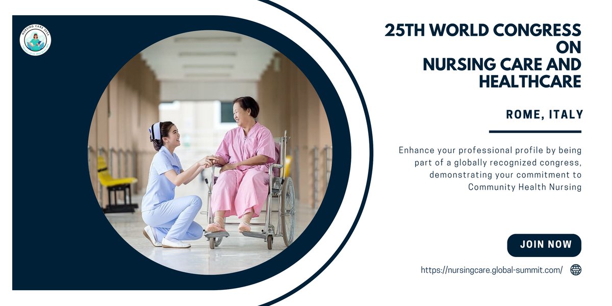 Exciting News in Healthcare!

Join us at the 25th World Congress on Nursing Care and Healthcare in Rome, Italy on February 15-16, 2024!

Embrace the Future of Healthcare: "Innovations in Nursing Care

More Details- nursingcare.global-summit.com

#networking #Event #patients