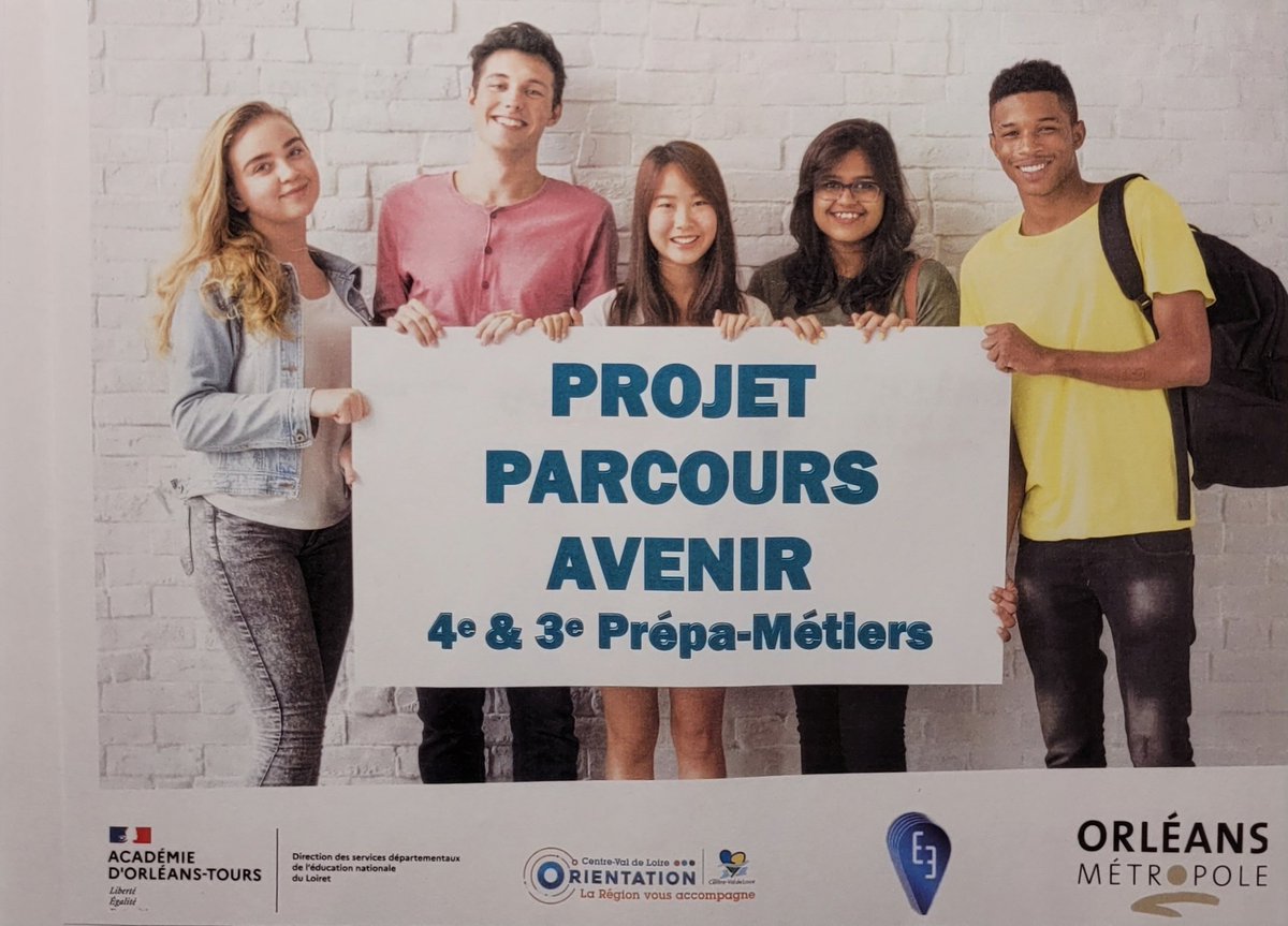 ProviseurB's tweet photo. Aujourd'hui au #lycéeGaudierBrzeska, "Choisir sa voie,  Donner du sens" c'est   découvrir 8 secteurs d'activités dans le cadre du projet "Parcours Avenir" porté par le #CLEE Comité Local Ecole Entreprise d'Orléans pour les élèves de 3e Prépa Métiers de l'aglo. https://t.co/zI3A36us3J