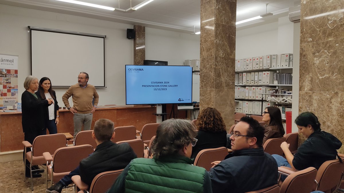 GVAivace's tweet photo. Seguimos trabajando codo con codo con @MarmolAlicante y @Cevisama en la organización de la #StoneGallery.
Ayer mantuvimos una reunión con las empresas participantes para dar a conocer los detalles de la ubicación y sortear los stands de cada una de las empresas.
@GVAinnovacion https://t.co/6g3XsOoHrM