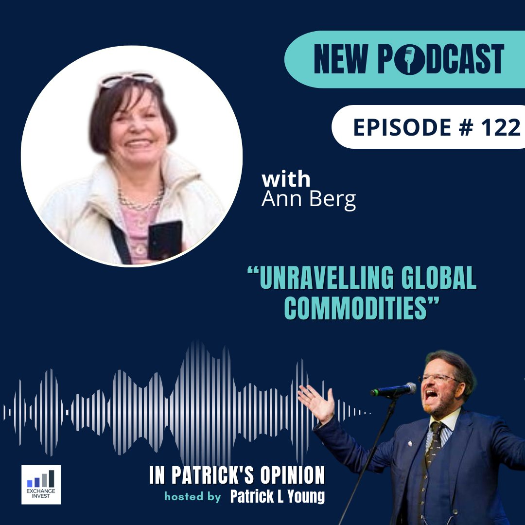 Exchange_Invest's tweet image. 1/2 In IPO-VID podcast episode 122, @FrontierFinance was joined by our former IPO-VID guest, a leading expert in #commodities, #commodityfutures, and food security, Ann Berg.

Listen to learn more about Ann's extensive career experience in the commodities market.