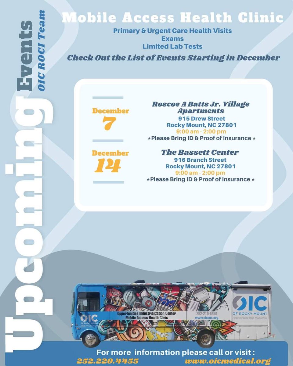 OICRockyMount's tweet image. The MAHC is on the move again! Here's where we'll be! #followthatbus #mahc #oicofrockymount