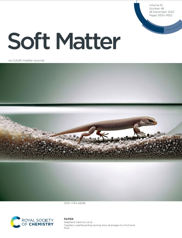 Capillary washboarding in frictional fluids. Check out paper by Louison @HIodowig et al.: 
doi.org/10.1039/D3SM00…