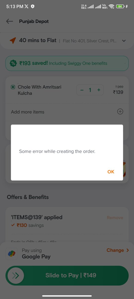 LionHeart_Akash's tweet photo. @Swiggy Kindly check. https://t.co/Hs8SLle0Bl