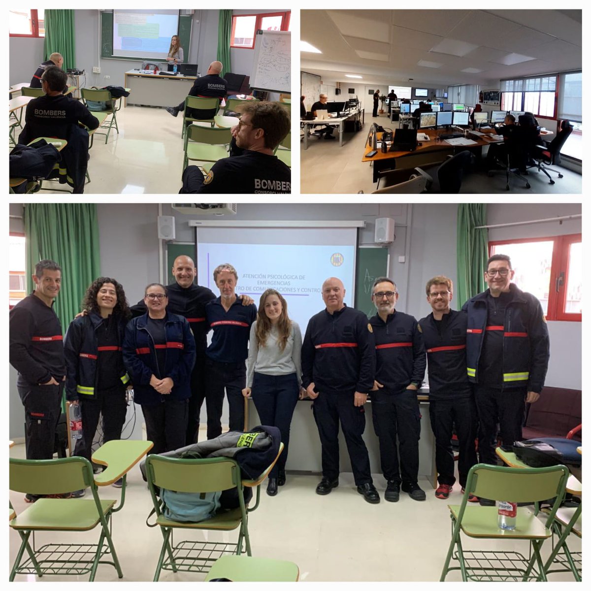 BombersValencia's tweet photo. Ja hem finalitzat les jornades de formació en "Atenció Psicològica en Emergències", destinada a Caps de Sala i Operadors del nostre CCC.

📸Imatges de l'última sessió. https://t.co/druQhcH7ca