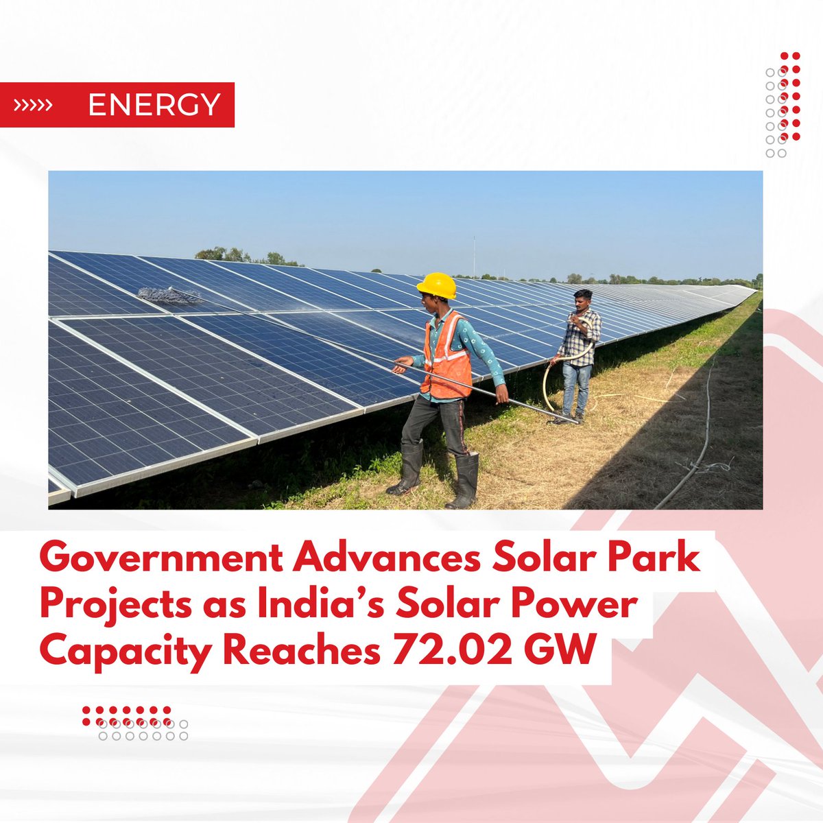 India has achieved a solar power capacity of 72.02 GW, comprising 55.71 GW from ground-mounted, 11.08 GW from rooftop, 2.55 GW from hybrid projects, and 2.68 GW from off-grid solar, with notable growth since 2019-20 in Gujarat, Karnataka, and Rajasthan. Private sector