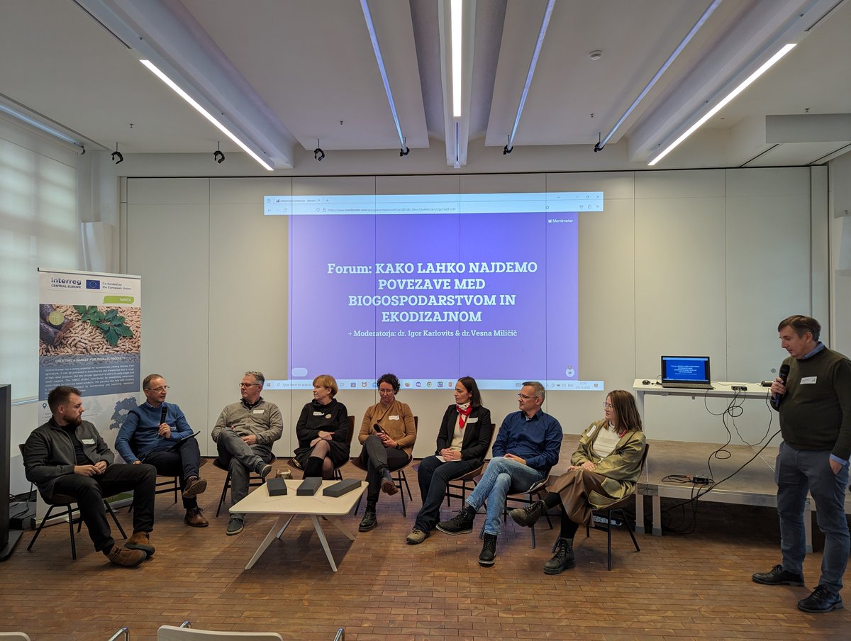 CarbonFarmingCE's tweet photo. 🌱IN SEARCH OF INDUSTRIAL SYMBIOSIS: Agribusiness and Ecodesign" event concluded on Dec. 7th. 🌍 Featuring an engaging panel of discussion and presentations by Darko Ferčej from ISD. 🌱 #cooperationiscentral #interregce https://t.co/CAXcU1JbIZ