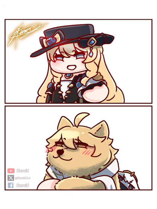 🐶Come on partner!🐶 
 #GenshinImact #原神 