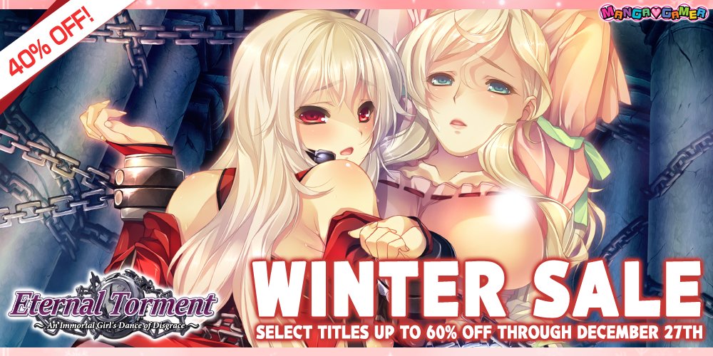 A girl blessed with immortal life and cursed with a cruel fate seeks a future for herself in Eternal Torment, now 40% off during our Winter Sale! ⛓mangagamer.com/r18/detail.php…