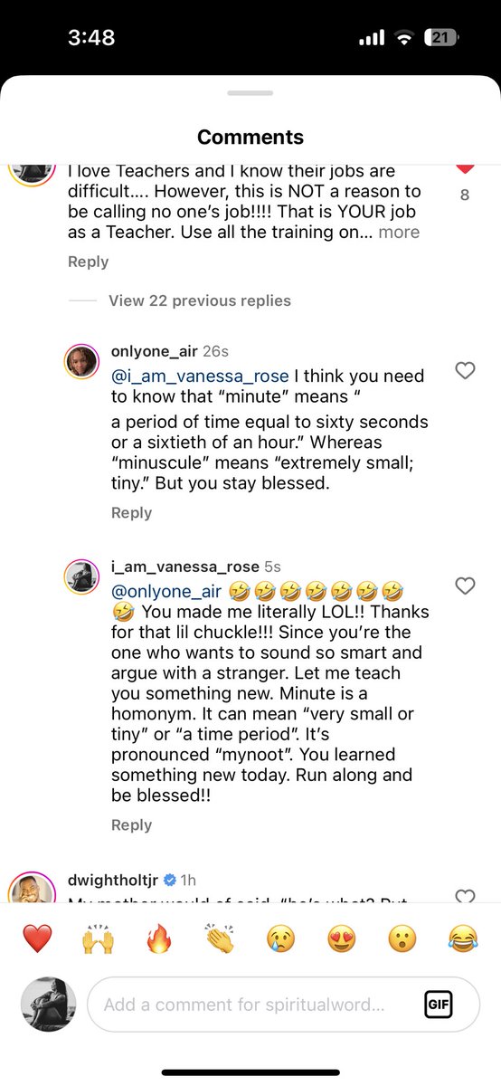 Let’s talk about that time someone tried correcting my grammar on IG &amp; was dead ass wrong. 🥴🫤 Yall love arguing with strangers!
