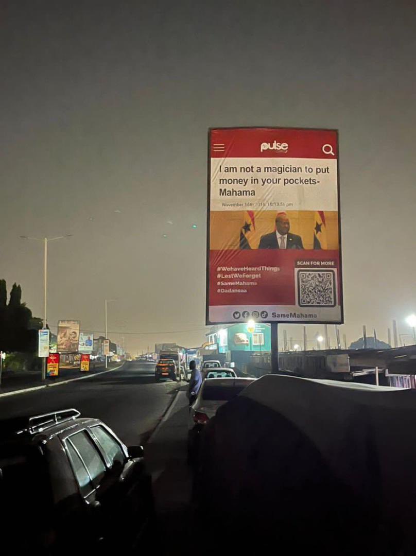 _Fiifi_Sage's tweet image. Ah I thought the NDC was not worried ooo. Why say dem go tear the Billboards of the inept JM’s disrespect to Ghanaians when he was President? 😂😂😂

#NoShortMemory