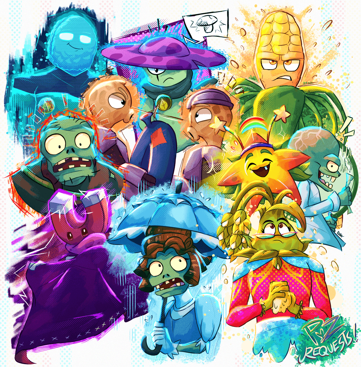 Plants VS Zombies Requests! 🌻🧟‍♂️
Did some PVZ Requests! :D Had quite a lot of fun! ✨
#ArtistOnTwitter #DigitalArtist #plantsvszombies #plantsvszombiesfanart #pvz #PvZ2 #pvzfanart #pvz2fanart #pvzheroes