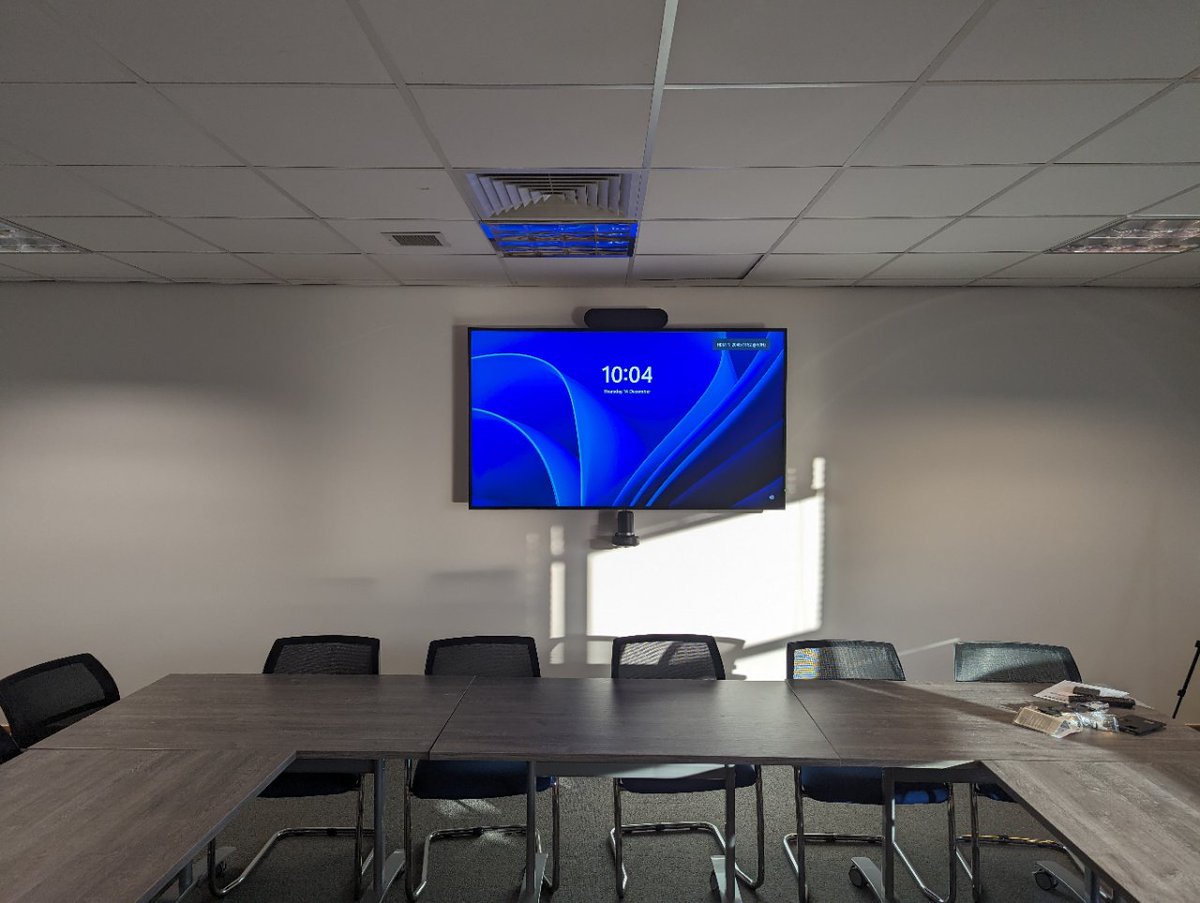 it_exact's tweet photo. A selection of meeting room installations that we carried out today. These consisted of Ilyama Professional Displays in both  65" and 75" Models. One of the meeting rooms had a Logitech Rally Conference system / Camera / Mic / Soundbar. @iiyamaCo @Logitech https://t.co/R6HnqhdsEe
