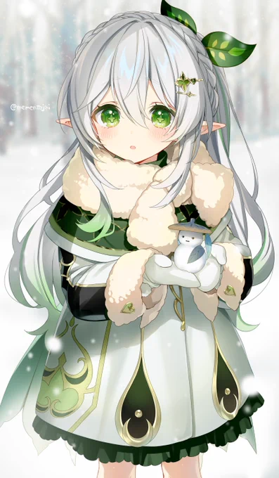 雪とナヒーダちゃん #Nahida 