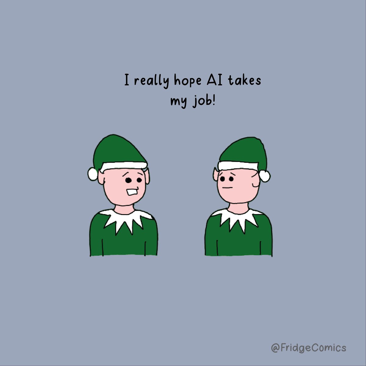 FridgeComics's tweet photo. Not everyone is afraid of #AI taking their #job https://t.co/SLq1kdNenR