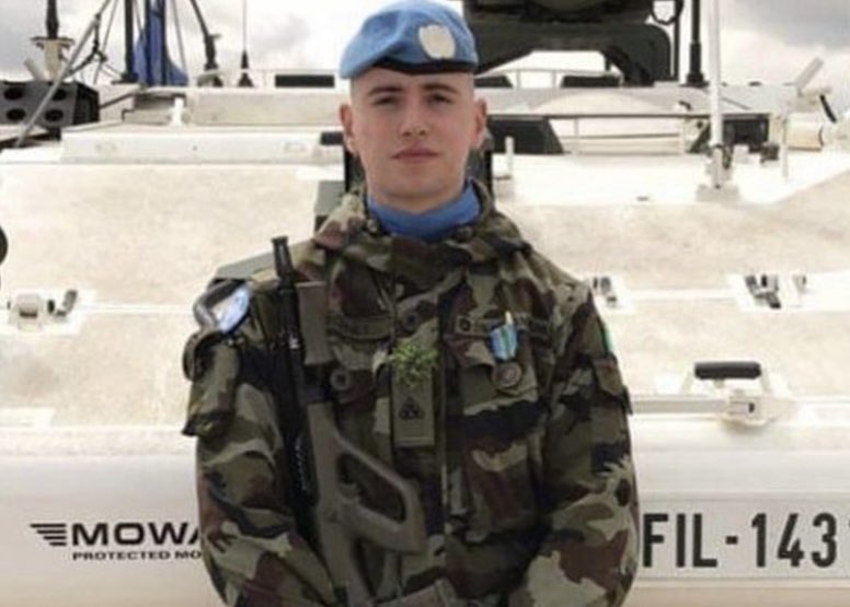 RTENewsPaulC's tweet photo. Thinking of the family, friends and @defenceforces colleagues of Irish UN peacekeeper, Private Seán Rooney, who was killed in south Lebanon on this day last year. https://t.co/CgnHhy4ofE