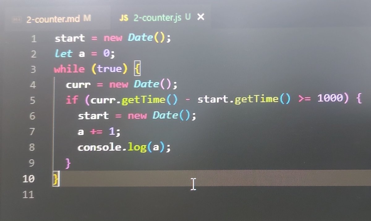 rishav_preet's tweet image. Counter in JavaScript without using any async function. Week 2 assignment #cohort.20
@kirat_tw