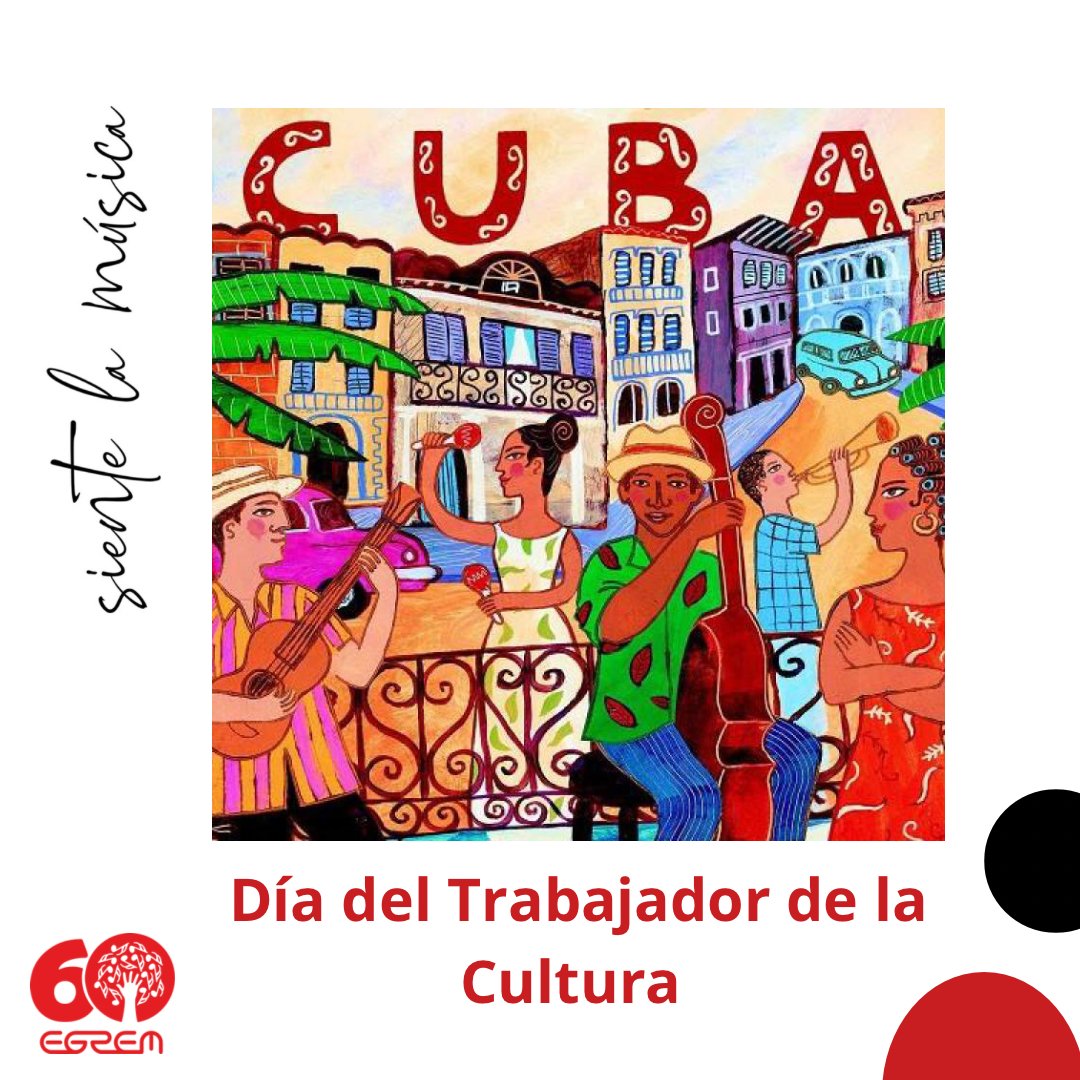 Feliz Día del Trabajador de la Cultura a todos los apasionados por el arte y especialmente a nuestros queridos y talentosos músicos, compositores, productores y artistas en general

Su trabajo incansable y su creatividad dan forma a la identidad cultural

#EGREM #CubaEsCultura
